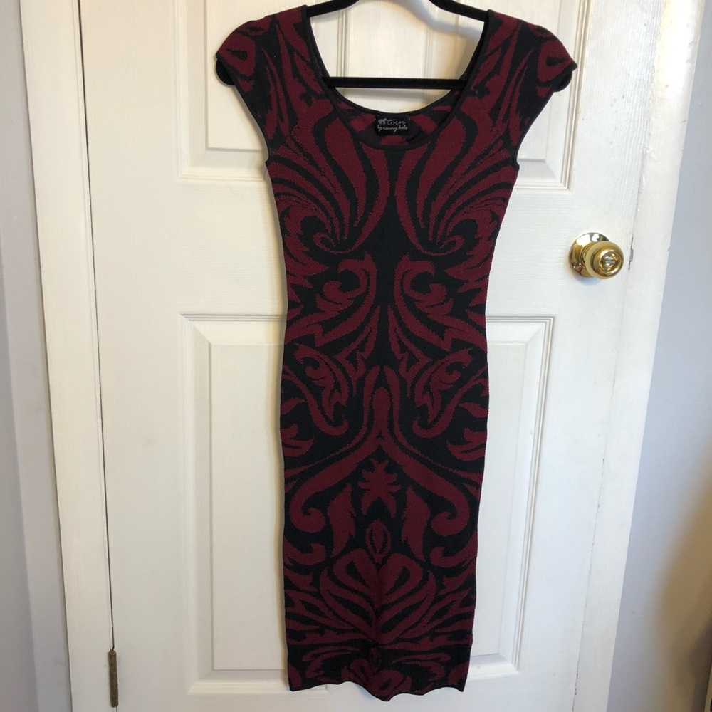 Torn by Ronny kobo knit midi dress